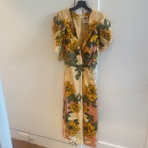 FARM Rio Vibrant Floral Maxi Dress - Yellow, Green, Pink